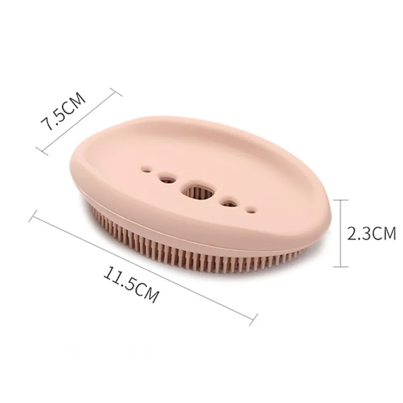 Multi-functional household storage soap Flexible Bathroom Silicone Soap Dish Storage Holder Soapbox Plate Tray Box (5)