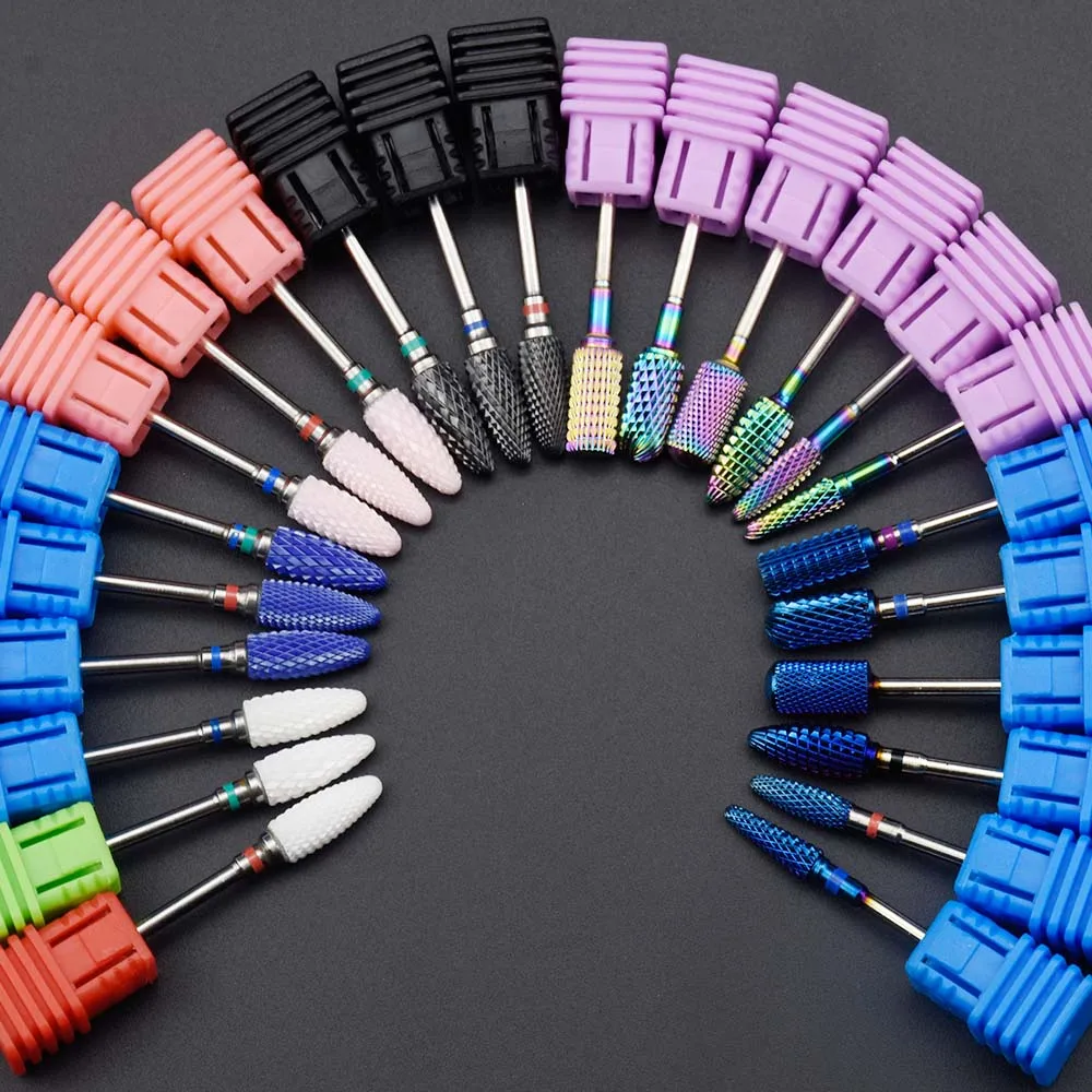 

Timistory 28 Type Ceramic Nail Drill Bit Tungsten Carbide Drill bits Manicure Cutter Tool Manicure Machine Accessories Nail File