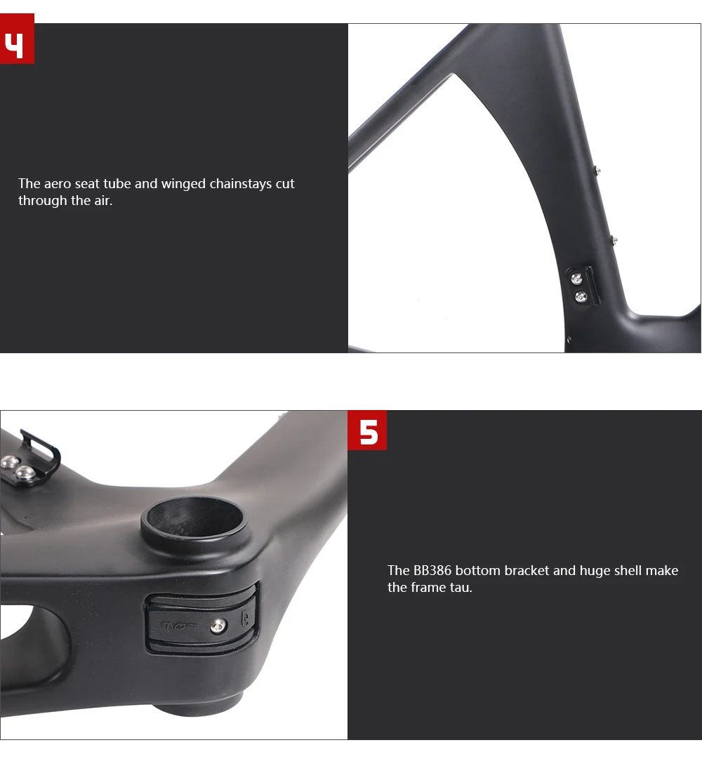 Top Full Carbon Road Bike Frame 880g Light carbon fiber bicycle frame fork seatpost clamp XXS XS S M 8