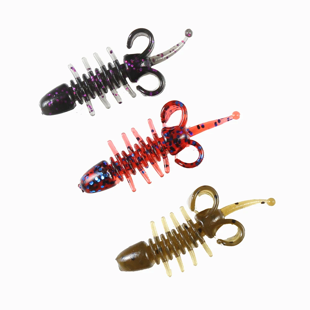 Buy Johncoo worm 48mm 0.65g soft shrimp Fishing Lure
