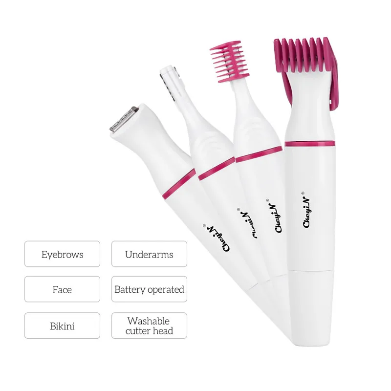 5 In 1 Women Hair Removal Epilator Electric Female Shaver Razor Eyebrow Trimmer Body Face Depilator Shaving Nose Trimmer