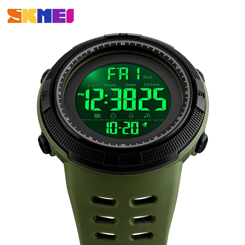 SKMEI Brand Men Sports Watches Fashion Chronos Countdown Men's Waterproof LED Digital Watch Man Military Clock Relogio Masculino