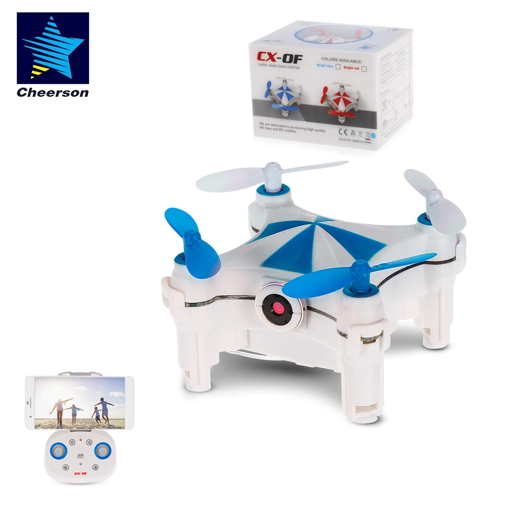 

Original Cheerson CX-OF 2.4G 4CH Optical Flow 0.3MP Camera Wifi FPV Quadcopter Mini Drone Selfie Height Hold Quadcopter RTF