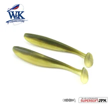 W & k brand لينة إغراء 4.7 بوصة 5 قطعة/الحقيبة البحر الصيد الرقصة رئيس souple سيليكون شاد الطعم دودة الهلبوت زاندر 2017 J1604-012(China)