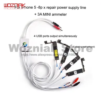

Wozniak Power Supply cord for iphone x 8p 8 7p 7g 6sp 6p 6s 6g 5g 5s 5c se motherboard repair with chip dedicated test line