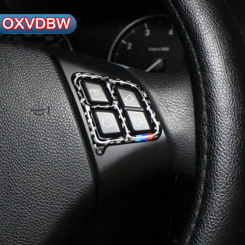

For bmw e90 e92 Accessories Steering wheel key frame Cover Styling Carbon Fiber Decoration interior mouldings 3 series