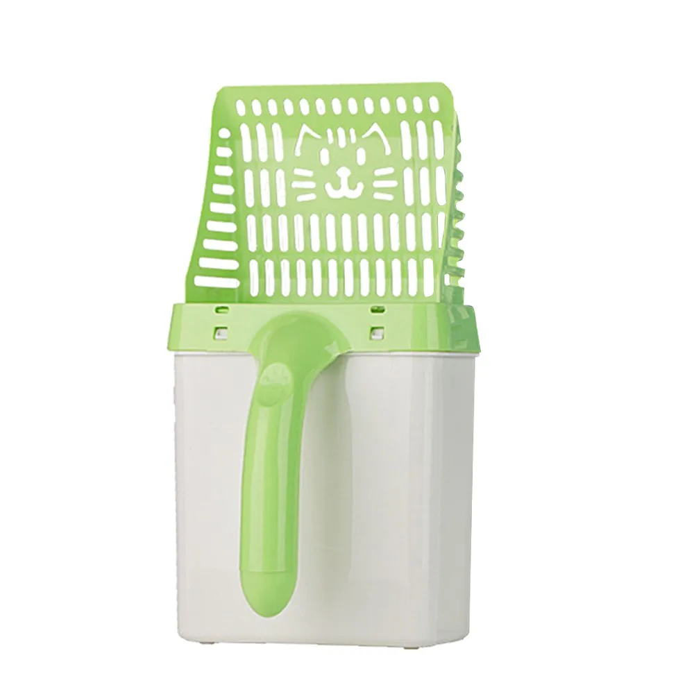 

Cat Litter Scoop, Durable Pet Litter Scoop Tool Cat Sand Cleaning Scoop with 15pcs Waste Bags - Fast Sifter/Deep Shovel