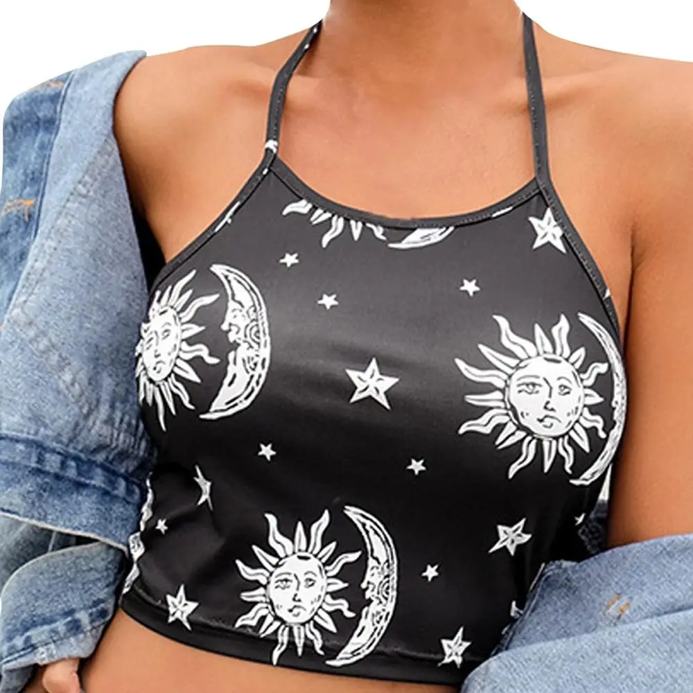 

New Fashion Women Knitted Camis Crop Tops Sleeveless Spaghetti Strap Tops Female Vest Camisole Summer Tops Female Camis TC3