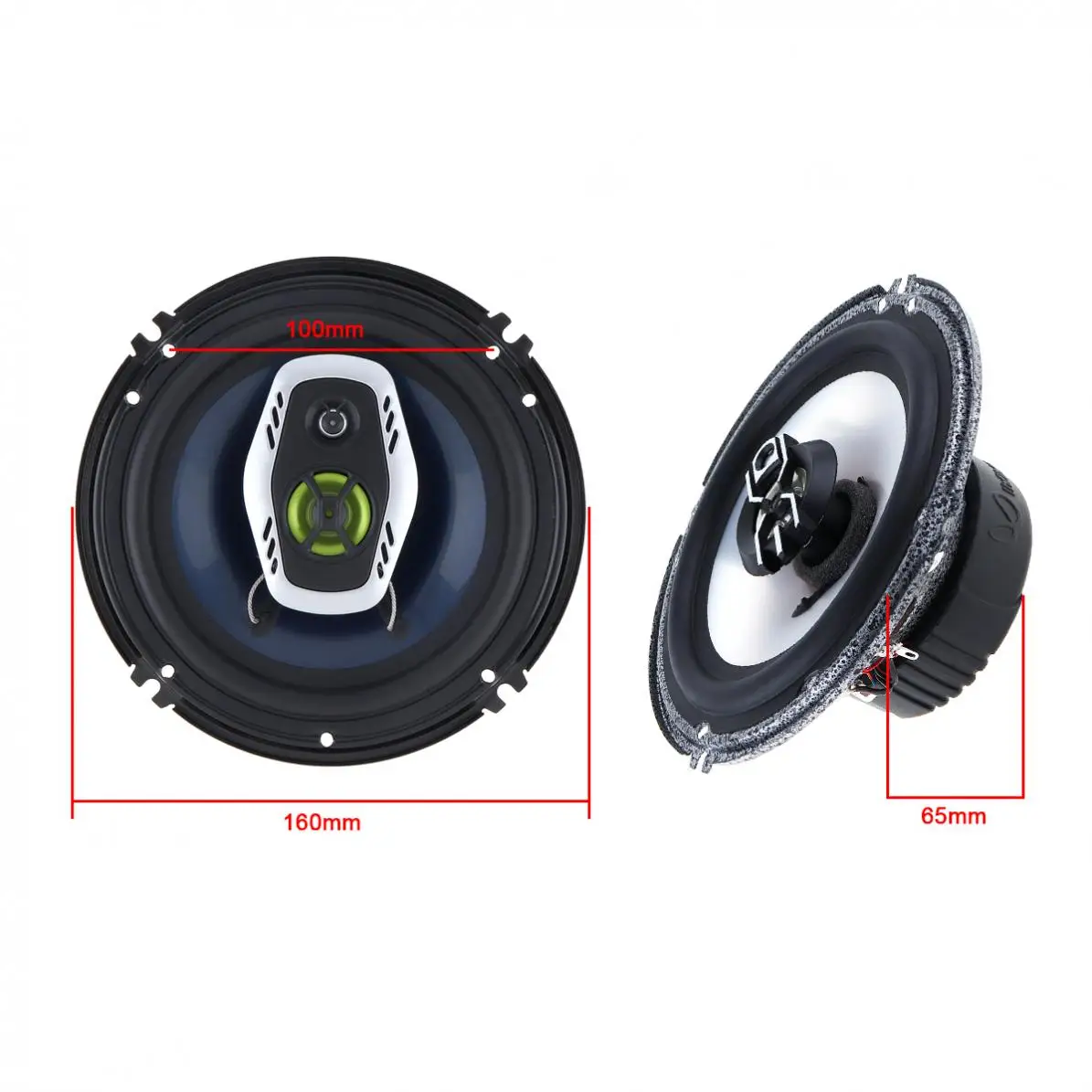 2 шт. автомобильные коаксиальные Hifi динамики 6 5 дюйма 16 см 600 Вт|Коаксиальные