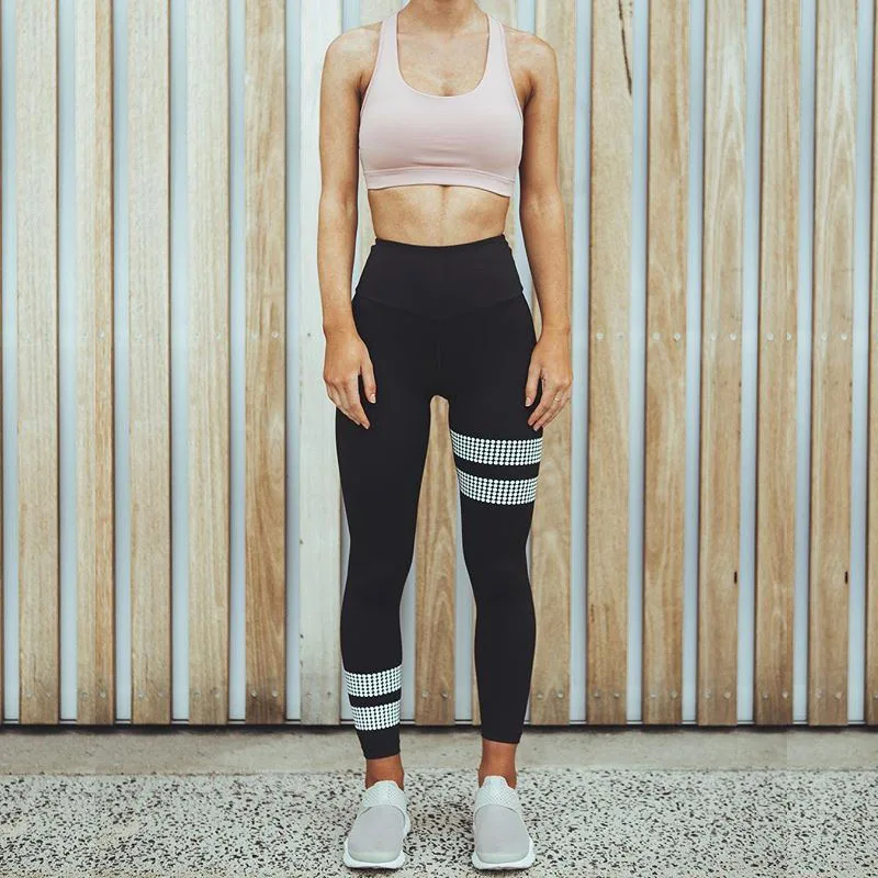 

High Elastic Fitness Sport Leggings Tights Slim Running Sportswear Sports Pants Women Yoga Pants Quick Drying Training Trousers
