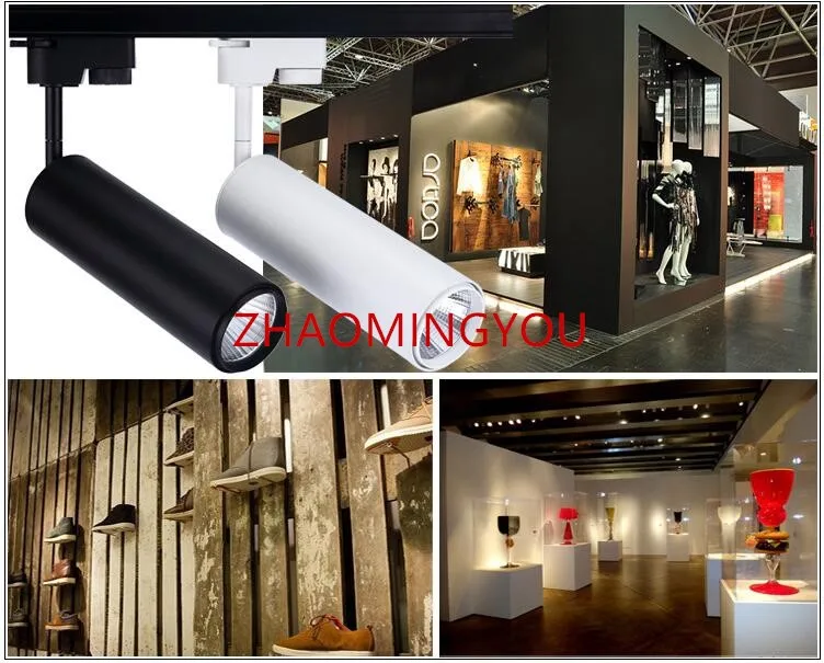 Yon Led Track Light Cob 12w 30w Ceiling Rail Lights Spotlight For