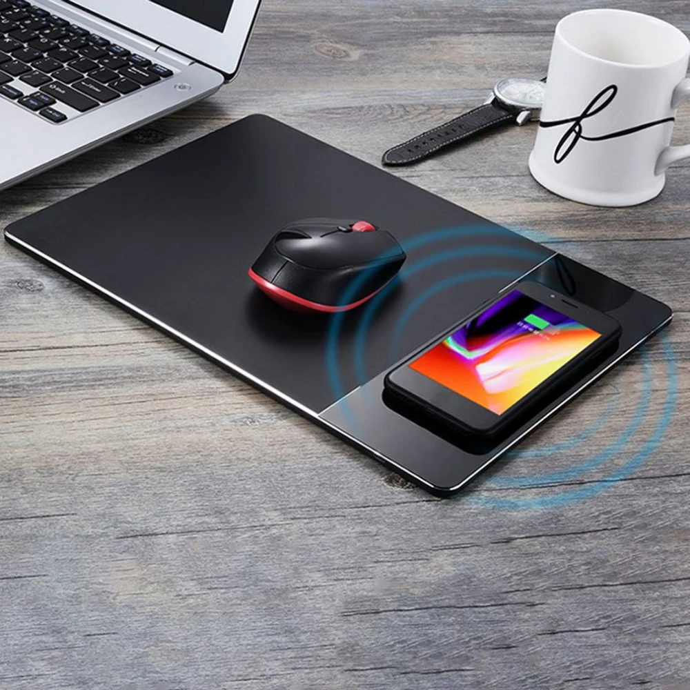 

Computer Wireless Charge Computer Mouse Pad Charging Mobile Phone For iPhone 8 for iPhoneX for Samsung Series Mouse Mat