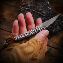 Дамасский складной нож Карманный Походный охотничий Открытый Ножи