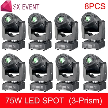 

High configuration 75W LED Moving Head 3 Face Prism LED Spot Moving Head Light Stage DJ Gobo Spot Lights