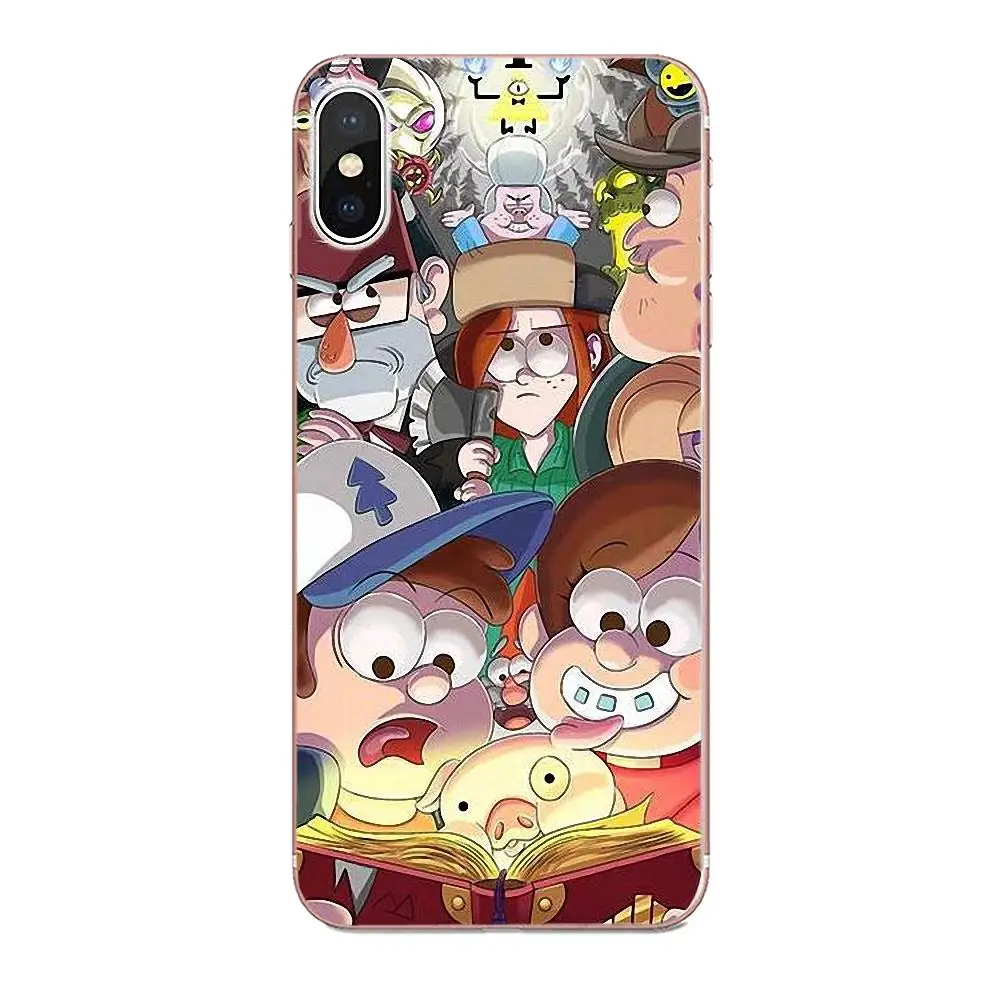 Мягкая одежда с принтом милой кожи для Moto G G2 G3 G4 G5 G6 G7 htc 530 626 628 630 816 820 один A9 M7 M8 M9 M10 E9 U11 Гравити Фолз