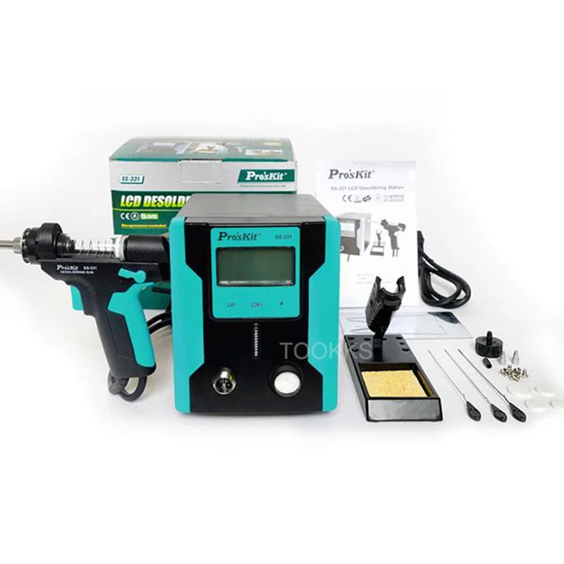 Электрический отсос для удаления припоя Pro'sKit с ЖК дисплеем|Отсос припоя| |