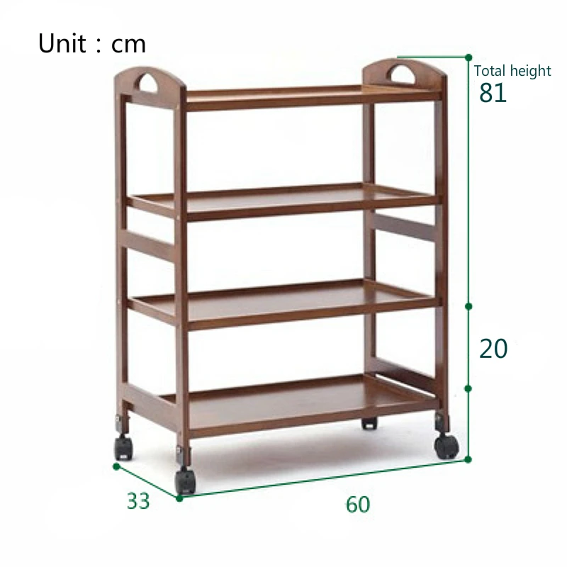 Ретро деревянная тележка для салона красоты прочная барбершоп многофункциональная тележка Бытовая полка передвижная тележка с выдвижными ящиками - Цвет: F