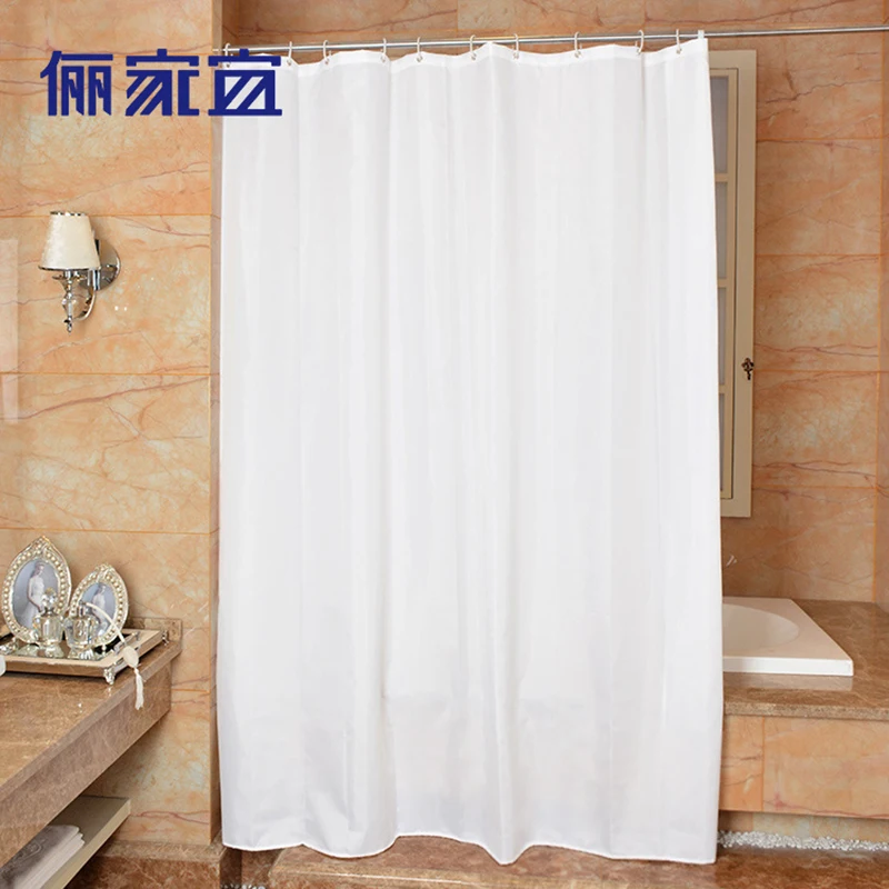 Plain white Shower Curtains Modern waterproof Polyester Shower Curtain