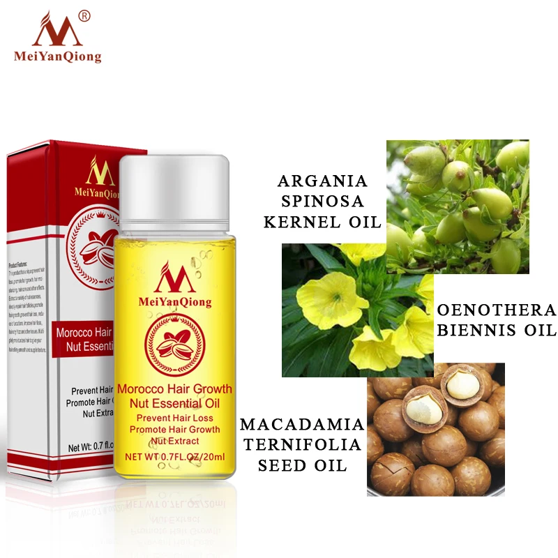 Morocco nuts Hair Fast Powerful Growth Essence 3PCS Preventing Hair Loss Baldness Liquid Oil Treatment Hair Care Product 20 ML Morocco nuts Hair Fast Powerful Growth Essence 3PCS Preventing Hair Loss Baldness Liquid Oil Treatment Hair Care Product 20 ML