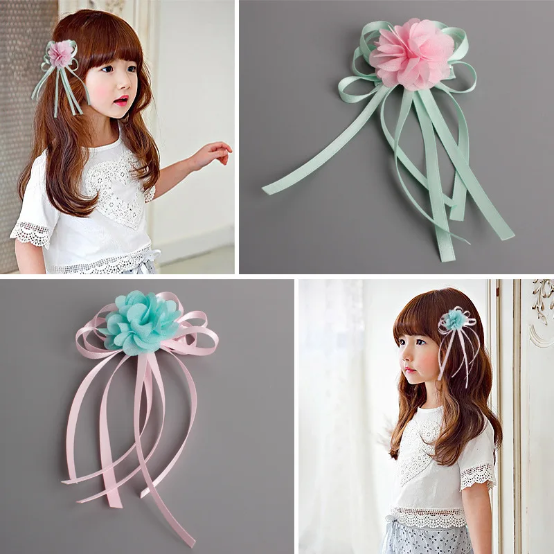 Korea Princess Hair Clips Girls Hair Accessories Flower Crown Hair Bows