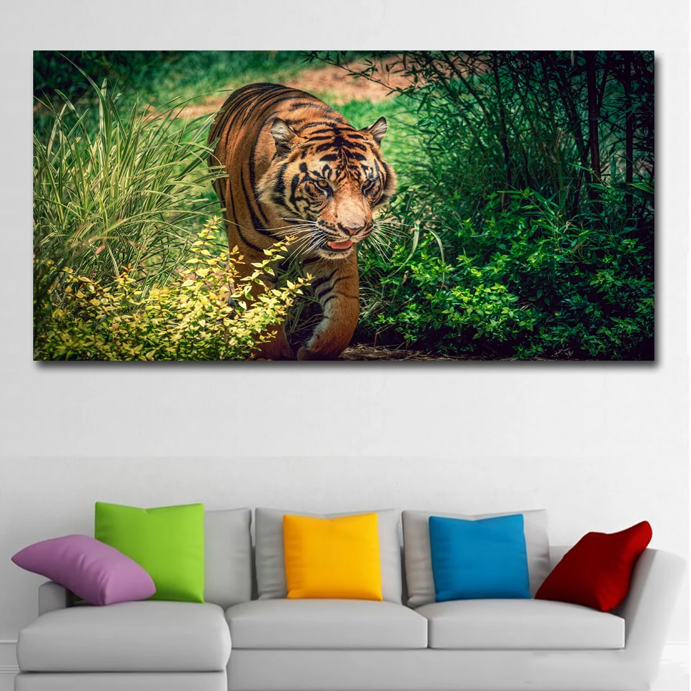 HD-Prints-Big-Size-Animal-Painting-Tigers-In-Grass-Prints-Posters-Canvas-Painting-Wall-Art-Prints (1)