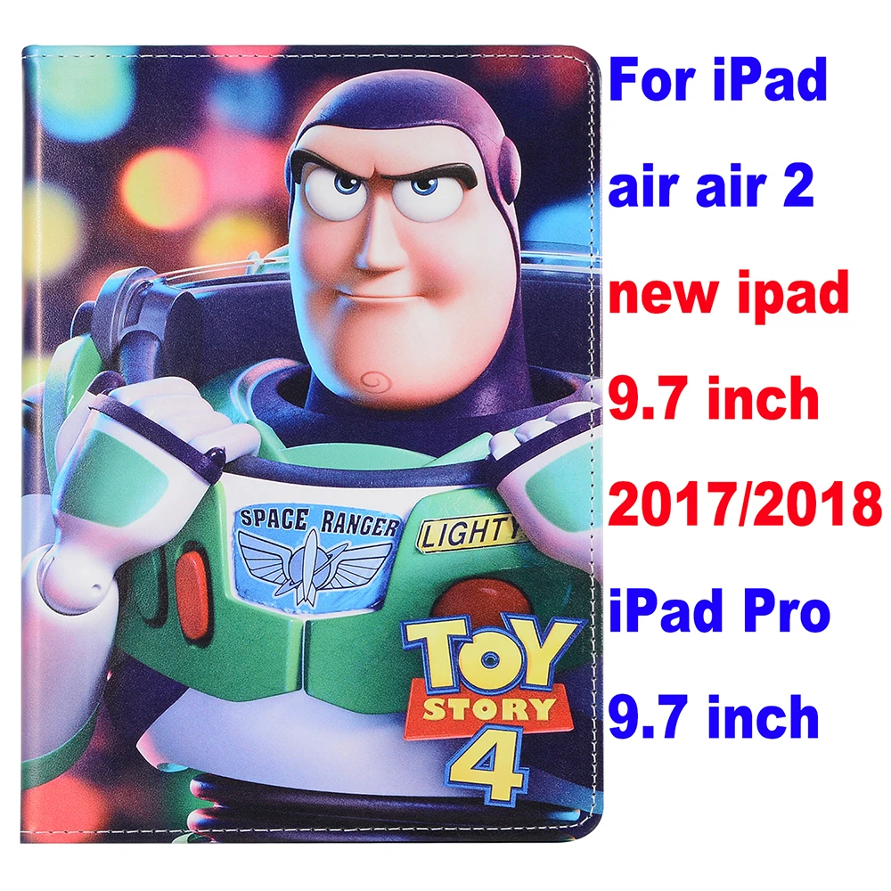 Чехол для ipad air 2, новинка, ipad 9,7,,, Pro, 9,7, ipad, 4 дюйма, ipad mini, 1/2, 3/4, 5, фильм, История игрушек, 4, чехол-подставка - Цвет: as photo