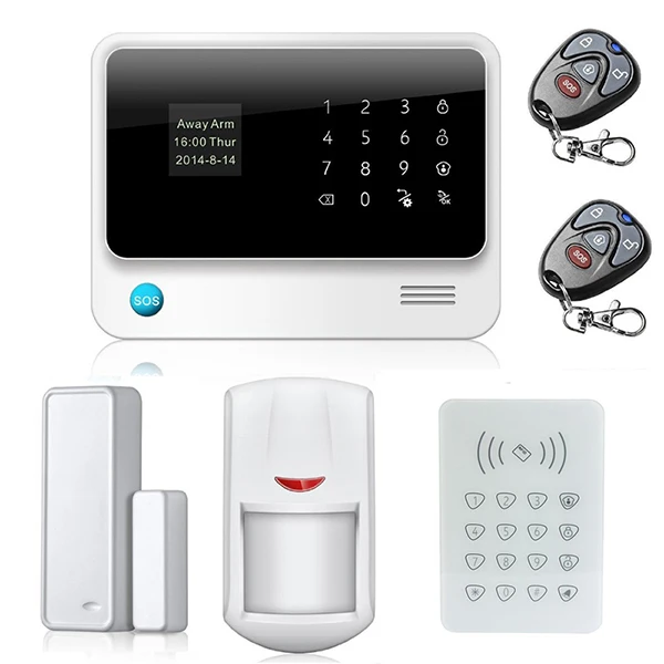 Sgooway LCD hot sale wireless home security gsm sms pstn 