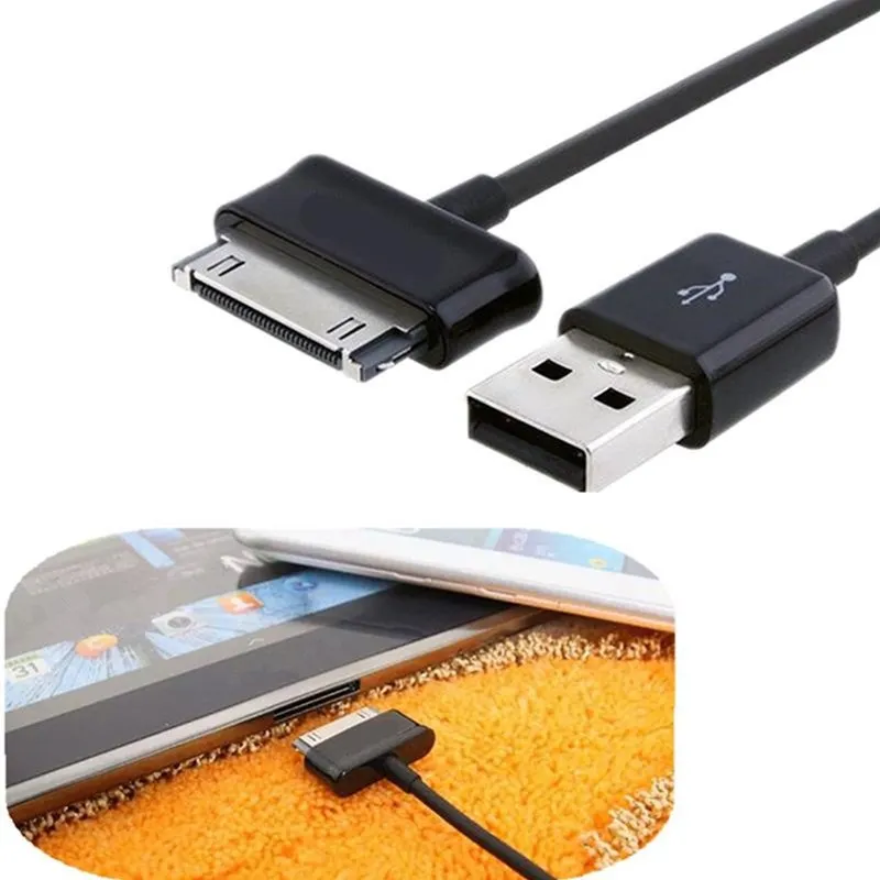 1 м usb-кабель для передачи данных(синхронизации) и зарядки Зарядное устройство кабель для samsung Galaxy Tab 2 7 8,9 10,1 Gt-P1000 P5100 P5110 P5113 P3100 P3110 P6800 P7300 P7500 N800