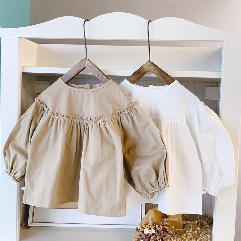 

Baby Girls Shirts Children 2019 New Spring Autumn 1-5 Year Old Children's Coat Baby Girls Long Sleeve Shirt