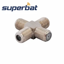 Superbat радиочастотные коаксиальные разъемы F адаптер F Fe, штекер Джек "+" Тип