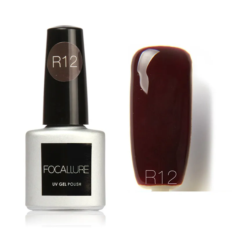 Focallure, 7 мл, замачиваемый УФ-гель для ногтей, лак для ногтей, косметика, дизайн ногтей, маникюр, модный Гель-лак для ногтей, лак для ногтей Shellak - Цвет: R12