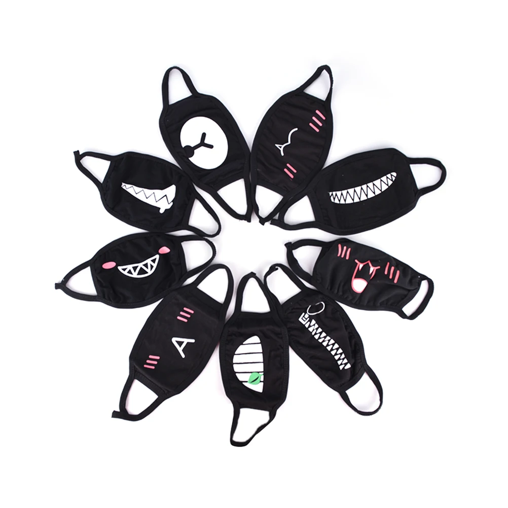 

Mouth Face Mask Unisex Cotton Dustproof Mouth Face Mask Anime Cartoon Kpop Lucky Bear Women Men Muffle Face Mouth Masks Gag Toys