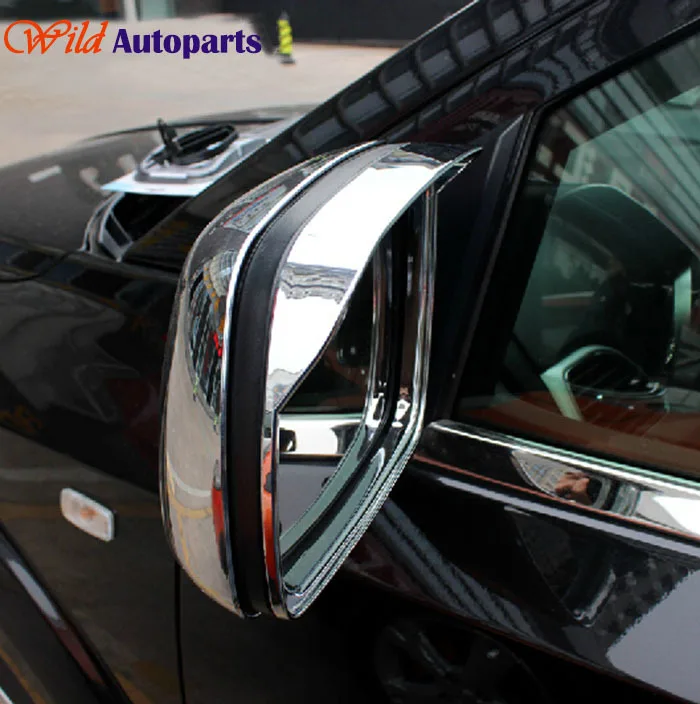 2pcs Chrome Side Rear view Mirror Cover Trim Rain ...