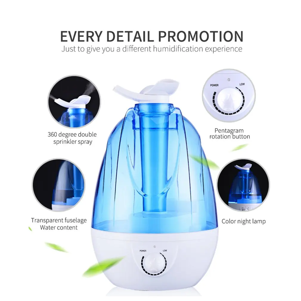 

3.5L large capacity humidifier mute bedroom pregnant woman baby air conditioning room large capacity plus water air humidifier