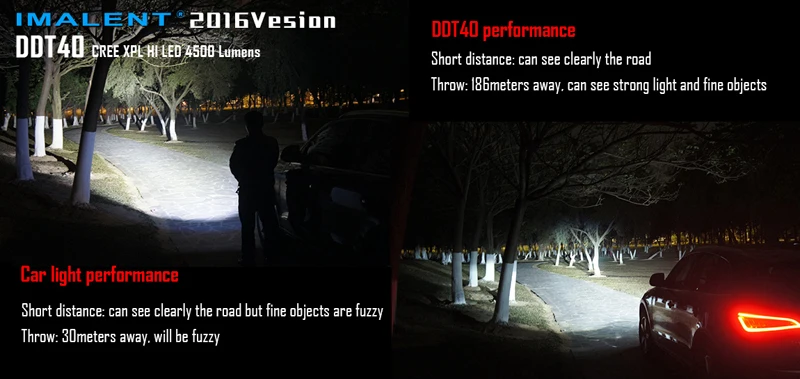 IMALENT DDT40 L2 OLED Intelligence Touch Searchlight 4500 Lumens Flashlight (16)