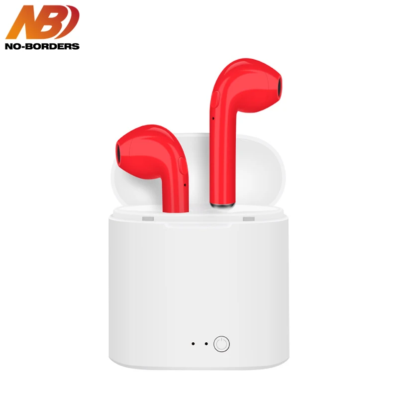 

NO-BORDERS I7S TWS Colorful Bluetooth Wireless Earphone Stereo Mini Music Headphone With Charging Box Mic For All Smart Phones