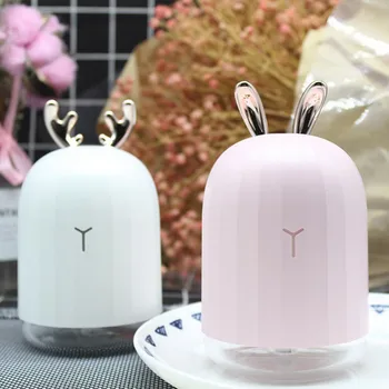 

Cute Deer Rabbit Nano Atomized Humidifier Night Light USB Charging Aromatherapy Essential Oil Diffuser Mist Maker Air Purifier