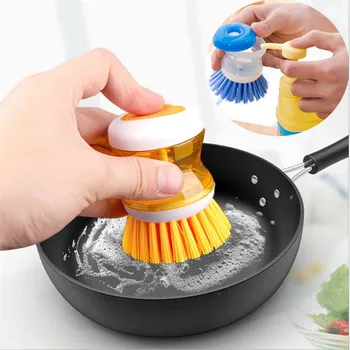

WSOMIGO 1pcs Creative Kitchen Accessories Multi-function Does Not Hurt The Hand Dishwashing Brush Kitchen Gadget Kitchen -S