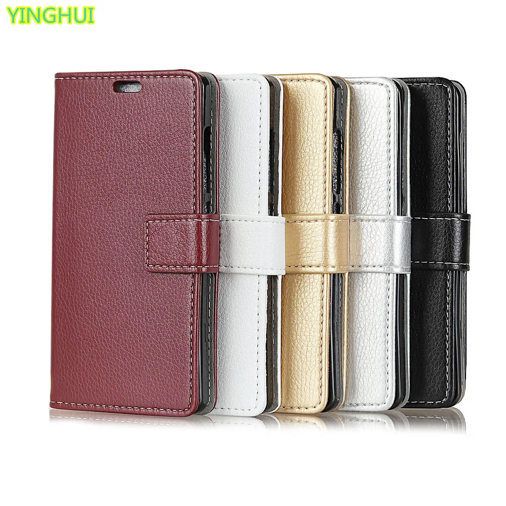 Huawei P Smart Case Business Style Flip Wallet PU Leather Stand Phone Capa Cover For Huawei P Smart Case Cellphone Accessories