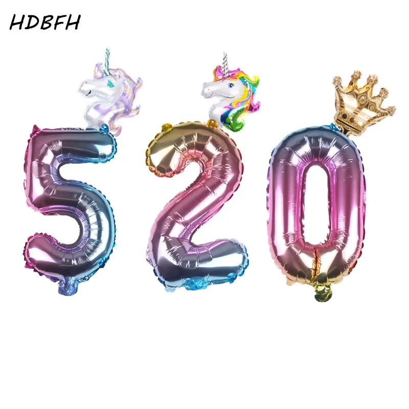 HDBFH 2 шт./лот 32 дюймов цифровой алюминиевый шар праздничные вечерние, свадебные декоративные шары высокого качества
