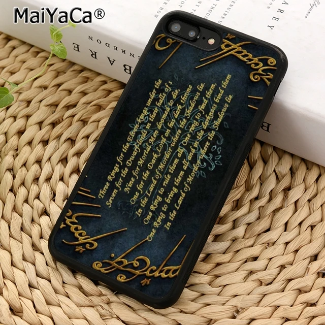 

MaiYaCa Lord Of The Rings quotes Phone Case Cover For iPhone 5 6s 7 8 plus 11 pro X XR XS max Samsung S6 S7 edge S8 S9 S10