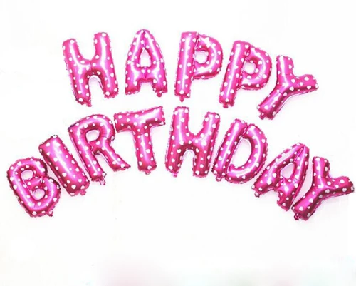 aliexpresscom buy happy birthday blue pink colored letters aluminum