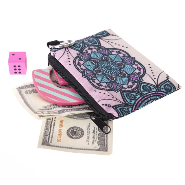 2018 New Canvas Coin Purses Small Mini Zipper Coin Purses Money Pouches