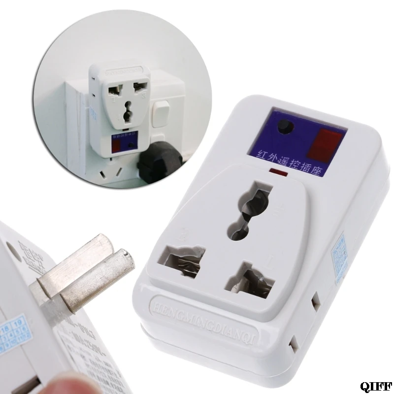 

Energy Saving IR Infra-Red Wireless Remote Control Outlet Switch Socket Mar28