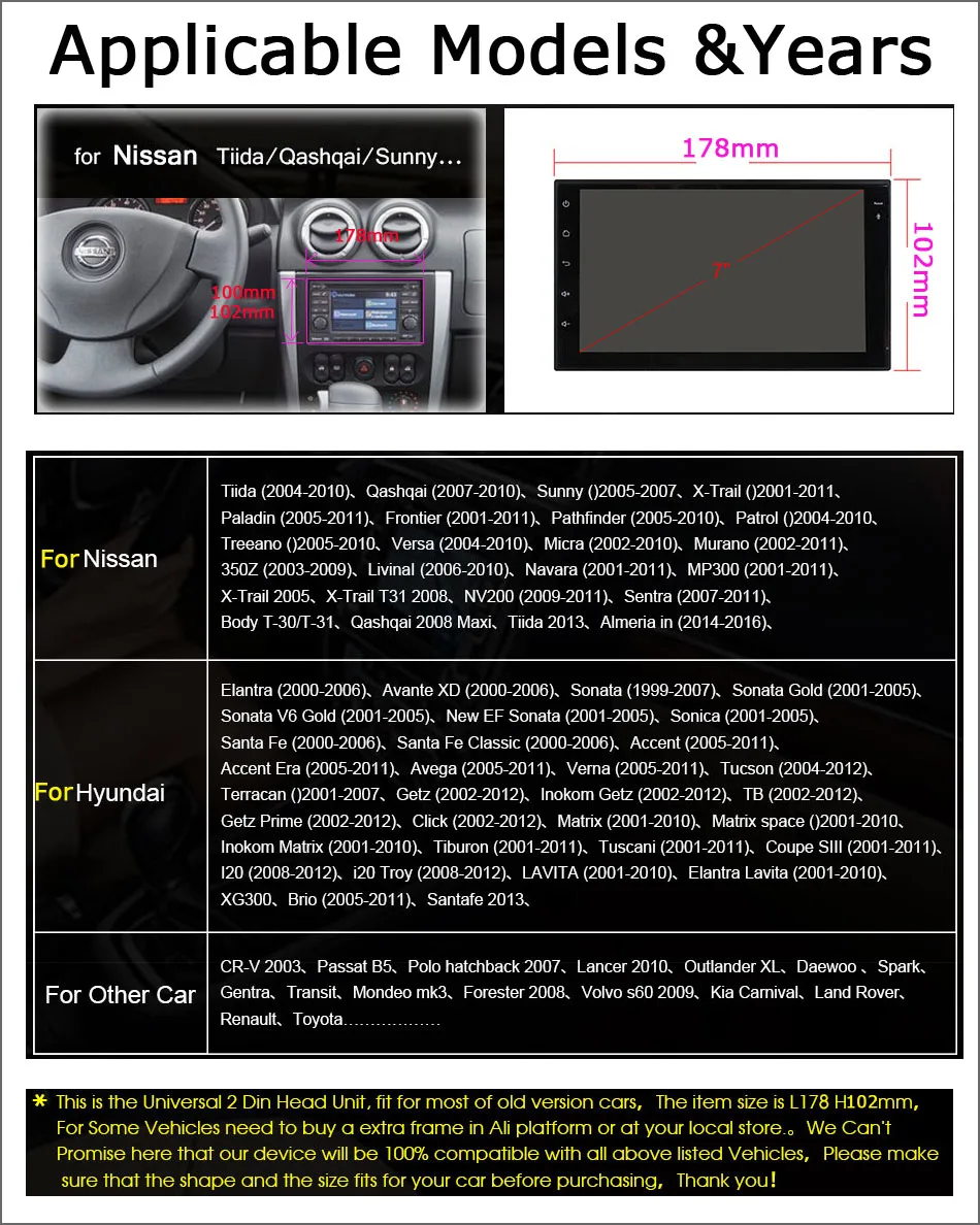 2G+ 32G 2DIN Android 8,1 GO автомобильный DVD мультимедийный плеер для Volkswagen Nissan hyundai Kia Suzuki " автомобильный Радио gps навигация WiFi