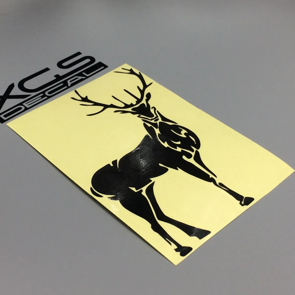 

XGS DECAL Car sticker styling accessories animal deer Motorcycle auto vinyl cut quality decal uv waterproof size 15cm x 10.5cm