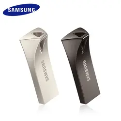 Samsung 3,1 USB Флешка 32 ГБ 64 ГБ sdxc 128 ГБ 256 ГБ USB3.1 до 300 МБ/с. бар плюс серебристый/серый Флеш накопитель флэш-накопитель