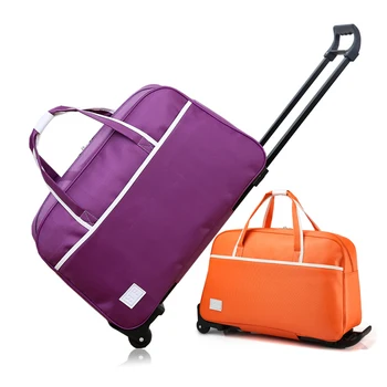 

New Rolling Luggage Bag On Wheels Trolley Luggage bag go Shopping Travel Suitcases for Girls Women Handbag Luggage Boarding box