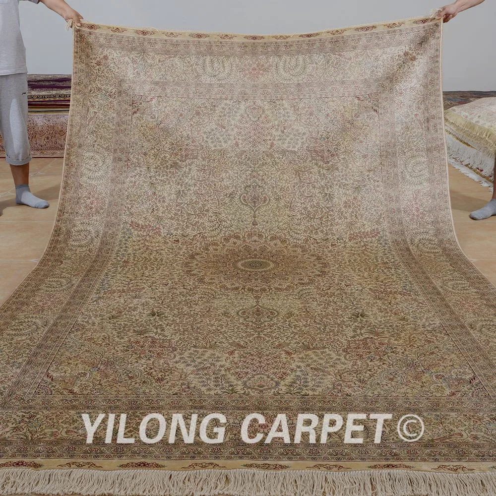 Yilong 6'x9' ручной работы Традиционный Ковер vantage бежевый ручной работы Турецкий Дизайн области ковер(0980