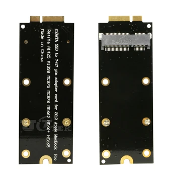 

mSATA to 17+7pin SSD for 2012 Retina iMac A1425 A1398 MC975 MC976 Converter Adapter Card